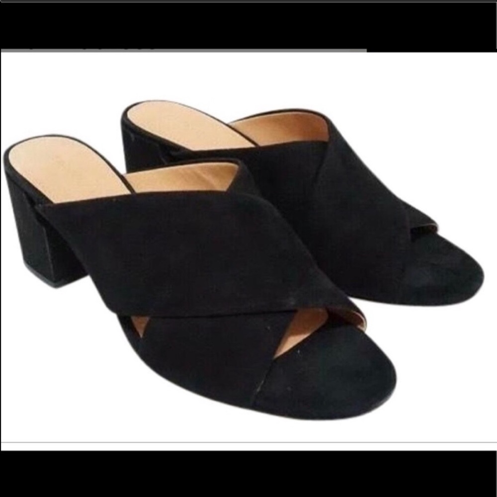 Sigerson Morrison Black Rhoda mules 8.5 Black